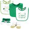 Hudson Baby Unisex Baby Cotton Bib and Sock Set Lucky Lady One Size