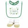 Hudson Baby Unisex Baby Cotton Bib and Sock Set Lucky Lady One Size