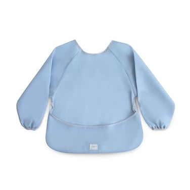 mushie Long Sleeve Baby Bib Water Resistant Adjustable Fit for Ages 624 Months Tradewinds