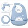 YINGJEE Silicone Bibs for Babies 3 Pcs Adjustable Waterproof with Feeding Bibs Color 08
