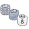 Luvable Friends Unisex Baby Cotton Drooler Bibs with Fiber Filling Mr Penguin One Size