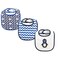 Luvable Friends Unisex Baby Cotton Drooler Bibs with Fiber Filling Mr Penguin One Size