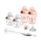 Tommee Tippee Natural Start 8 Piece BPA Free Bottle Set Includes 2 x 5 oz 2 x 9 oz Bottles 1 x Medium Flow Nipple 1 x 06m Pacifier 1 x Removable Bottle Handle 1 x Cleaning Brush Pink