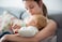 FDBTL Baby Bottle Glass Wide Neck Closer to Breastfeeding Slow Flow Nipple AntiColic 4 Ounce 2 Count Blue