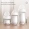 NUMVIM Numvim Glass Baby Bottles Gentle Extra Slow Flow Newborn Breastfeeding Bottle with Anti Colic Nipple for 0 Months Babies Includes SS Nipples3Oz 2 Packs