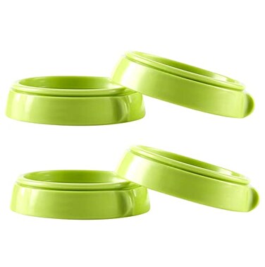 ROMIRUS Bottle Collars Rings Replacement for Comotomo Bottles 4 Count Green