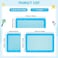 Maxcheck 2 Pcs Silicone Dishwasher Bag Large Baby Bottles Dishwasher Bag Silicone Dishwasher Bag for Small Items Bottle Nipples Breast Pump Accessories Pacifier Toy Parts Blue Green