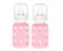 Lifefactory Glass Baby Bottle with Silicone Sleeve 4 Ounce 2 Pack Pink