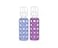 Lifefactory Glass Baby Bottle BPA Free Protective Silicone Sleeve 9 oz Pack of 2 Blueberry Grape