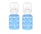 Lifefactory Glass Baby Bottle BPA Free Protective Silicone Sleeve 4 oz Pack of 2 Sky Blue