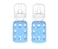 Lifefactory Glass Baby Bottle BPA Free Protective Silicone Sleeve 4 oz Pack of 2 Sky Blue