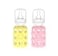 Lifefactory Glass Baby Bottle BPA Free Protective Silicone Sleeve 4 oz Pack of 2 Pink Banana