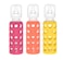 Lifefactory Glass Baby Bottle BPA Free Protective Silicone Sleeve 9 oz Pack of 3 Raspberry Papaya Mango