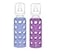 Lifefactory Glass Baby Bottle BPA Free Protective Silicone Sleeve 9 oz Pack of 2 Blueberry Grape