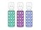 Lifefactory Glass Baby Bottles with Silicone Protection 3PACK 9 Ounce Bottles 1 Kale 1 Grape 1 Blueberry