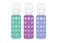 Lifefactory Glass Baby Bottles with Silicone Protection 3PACK 9 Ounce Bottles 1 Kale 1 Grape 1 Blueberry