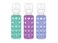 Lifefactory Glass Baby Bottles with Silicone Protection 3PACK 9 Ounce Bottles 1 Kale 1 Grape 1 Blueberry