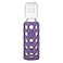 Lifefactory 9oz Glass Baby Bottle 2pk Bundle with 2 Stage 3 Nipples GrapeRaspberry
