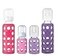 Lifefactory Glass Baby Bottle BPA Free Protective Silicone Sleeve 4 oz 9 oz Pack of 4 Pink Raspberry Lavender Grape