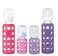 Lifefactory Glass Baby Bottle BPA Free Protective Silicone Sleeve 4 oz 9 oz Pack of 4 Pink Raspberry Lavender Grape