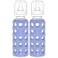 Lifefactory Glass Baby Bottles with Silicone Protection 2Pack 9 oz Bottles Blueberry