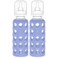 Lifefactory Glass Baby Bottles with Silicone Protection 2Pack 9 oz Bottles Blueberry
