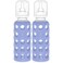 Lifefactory Glass Baby Bottles with Silicone Protection 2Pack 9 oz Bottles Blueberry