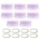 Maymom Solid Lids with Sealing Ring for Standard Sized Bottles Bottles Lids Compatible with Medela Bottles Ameda and Small Sized Nuk Playtex Gerber Bottles 8pc Purple