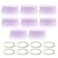 Maymom Solid Lids with Sealing Ring for Standard Sized Bottles Bottles Lids Compatible with Medela Bottles Ameda and Small Sized Nuk Playtex Gerber Bottles 8pc Purple