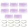 Maymom Solid Lids with Sealing Ring for Standard Sized Bottles Bottles Lids Compatible with Medela Bottles Ameda and Small Sized Nuk Playtex Gerber Bottles 8pc Purple