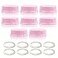 Maymom Solid Lids with Sealing Ring for Standard Sized Bottles Bottles Lids Compatible with Medela Bottles Ameda and Small Sized Nuk Playtex Gerber Bottles 8pc Pink