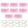 Maymom Solid Lids with Sealing Ring for Standard Sized Bottles Bottles Lids Compatible with Medela Bottles Ameda and Small Sized Nuk Playtex Gerber Bottles 8pc Pink