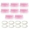 Maymom Solid Lids with Sealing Ring for Standard Sized Bottles Bottles Lids Compatible with Medela Bottles Ameda and Small Sized Nuk Playtex Gerber Bottles 8pc Pink