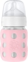 Lifefactory 8Ounce StainlessSteel VacuumInsulated WideNeck Baby Bottle with Stage 2 Nipple 36 Months Desert Rose LS2211WDR4