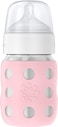Lifefactory 8Ounce StainlessSteel VacuumInsulated WideNeck Baby Bottle with Stage 2 Nipple 36 Months Desert Rose LS2211WDR4