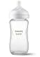 Philips Avent Natural Glass Baby Bottle with Natural Response Nipple Medium Flow Flow 3 8oz SCY91301