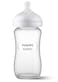 Philips Avent Natural Glass Baby Bottle with Natural Response Nipple Medium Flow Flow 3 8oz SCY91301