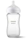 Philips Avent Natural Glass Baby Bottle with Natural Response Nipple Medium Flow Flow 3 8oz SCY91301
