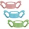 Nuanchu 3 Pack Baby Bottle Handles Silicone Wide Neck Feeding Handle Easy Grip Lightweight Bottle Handle Small Hand Gripping for Self FeedingPink Green Blue