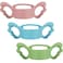 Nuanchu 3 Pack Baby Bottle Handles Silicone Wide Neck Feeding Handle Easy Grip Lightweight Bottle Handle Small Hand Gripping for Self FeedingPink Green Blue