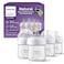 Philips Avent Natural Baby Bottles with Natural Response Nipples Slow Flow Flow 2 4oz 4Pack SCY90004