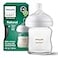 Philips Avent Natural Glass Baby Bottle with Natural Response Nipple Slow Flow Flow 2 4oz SCY91001