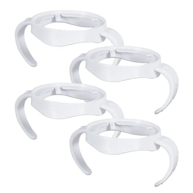 ROPOSY 4 Pack Compatible Baby Bottle Handles for Philips Avent Natural Baby BottlesBaby Bottle Holder White