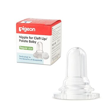 PIGEON Pigeon Bottle Nipple for Cleft LipPalate Baby Regular Size Please Use It Under The Guidance of a Pediatrician