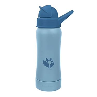 Green Sprouts Sprout Ware Straw Bottle 10oz 6mo PlantPlastic PlatinumCured Silicone Dishwasher Safe Grows with Baby Tested for Hormones Blueberry