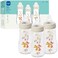 MAM 9oz Feel Good Pure Glass AntiColic Wide Neck Baby Bottle Medium Flow Skin Soft Silicone Nipple Easy to Clean BPA Free 2 Months Easy Switch Between Breast Bottle Made in Europe 3 Pk