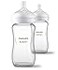 Philips Avent Natural Glass Baby Bottles with Natural Response Nipples Medium Flow Flow 3 8oz 2Pack SCY91302