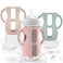 Jifvrnk 3PCS Philips Avent Glass Bottle Silicone Sleeves with Handles Compatible with Philips Avent Glass Bottles 8 oz Suitable for Avent Baby Bottles 8 oz and Easy to Clean