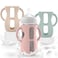 Jifvrnk 3PCS Philips Avent Glass Bottle Silicone Sleeves with Handles Compatible with Philips Avent Glass Bottles 8 oz Suitable for Avent Baby Bottles 8 oz and Easy to Clean
