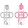 Dr. Brown's Dr Browns Milestones Narrow Sippy Straw Bottle SpillProof with 100 Silicone Handles and Weighted Straw 8 oz250 mL GrayPink 6m